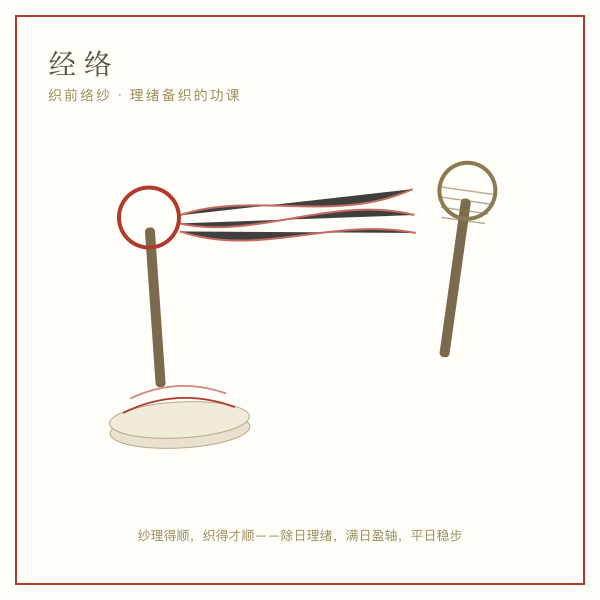 经络插画：旧围墙豁口与铁镐碎砖，络纱理绪的场景